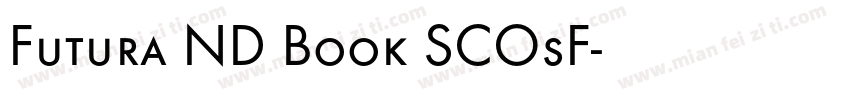 Futura ND Book SCOsF字体转换